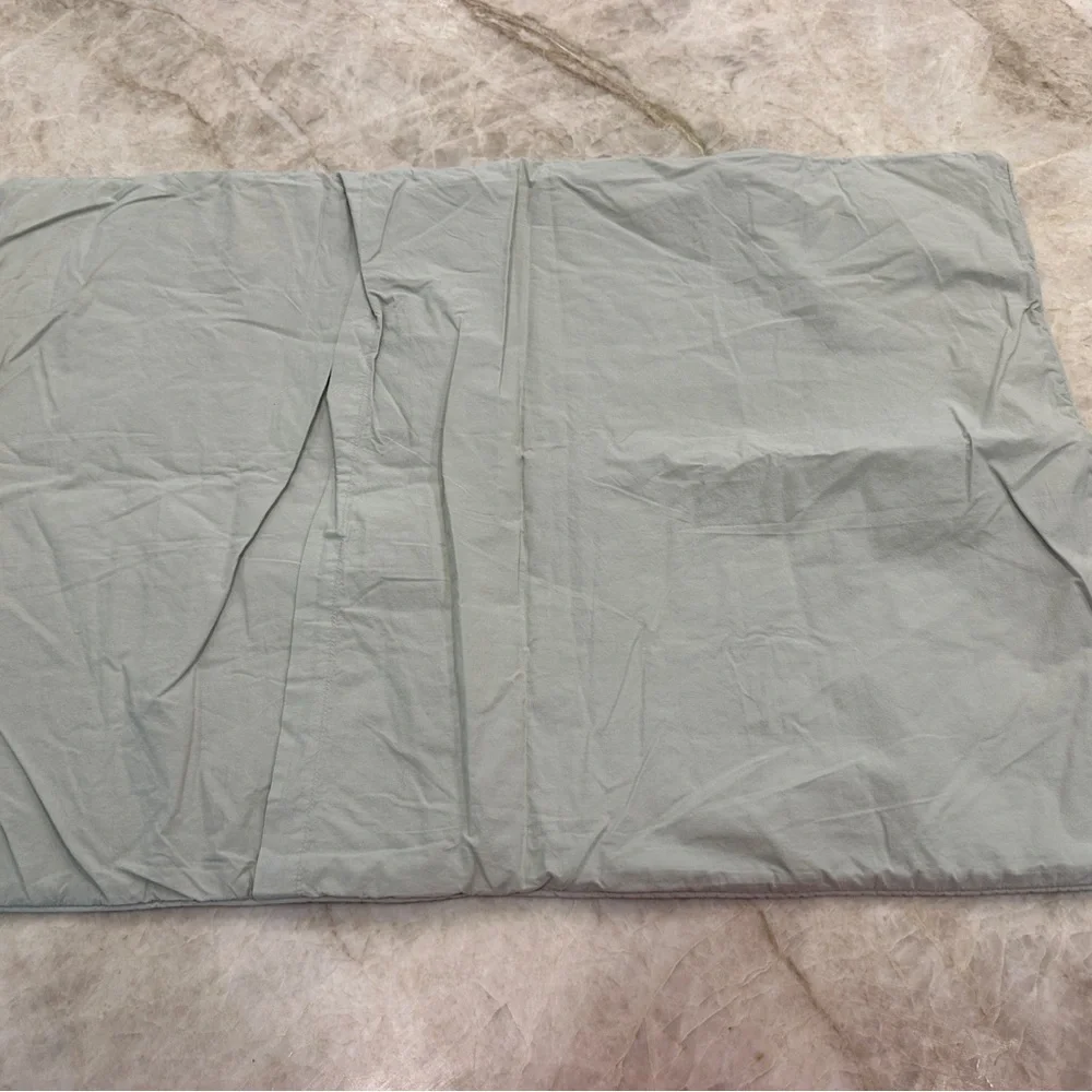 Restoration Hardware Quilted light green standard sham